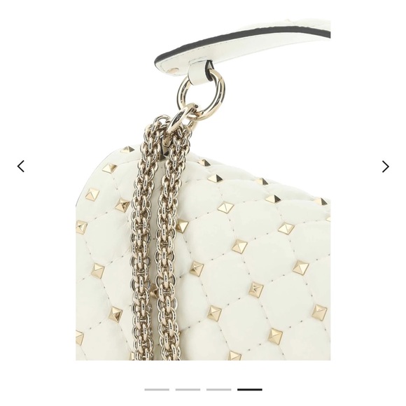Authentic Valentino rockstud spike purse in ivory - Picture 8 of 10
